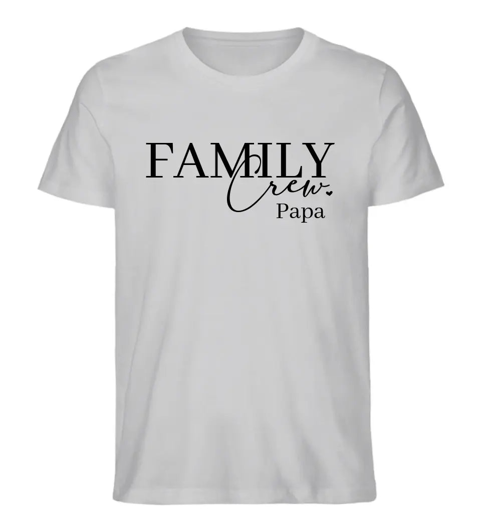 Family Crew T-Shirt für Papa personalisiert