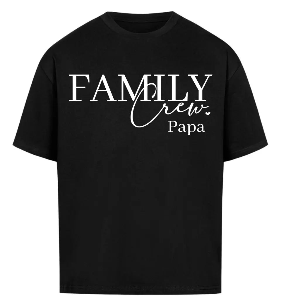 Family Crew T-Shirt für Papa personalisiert