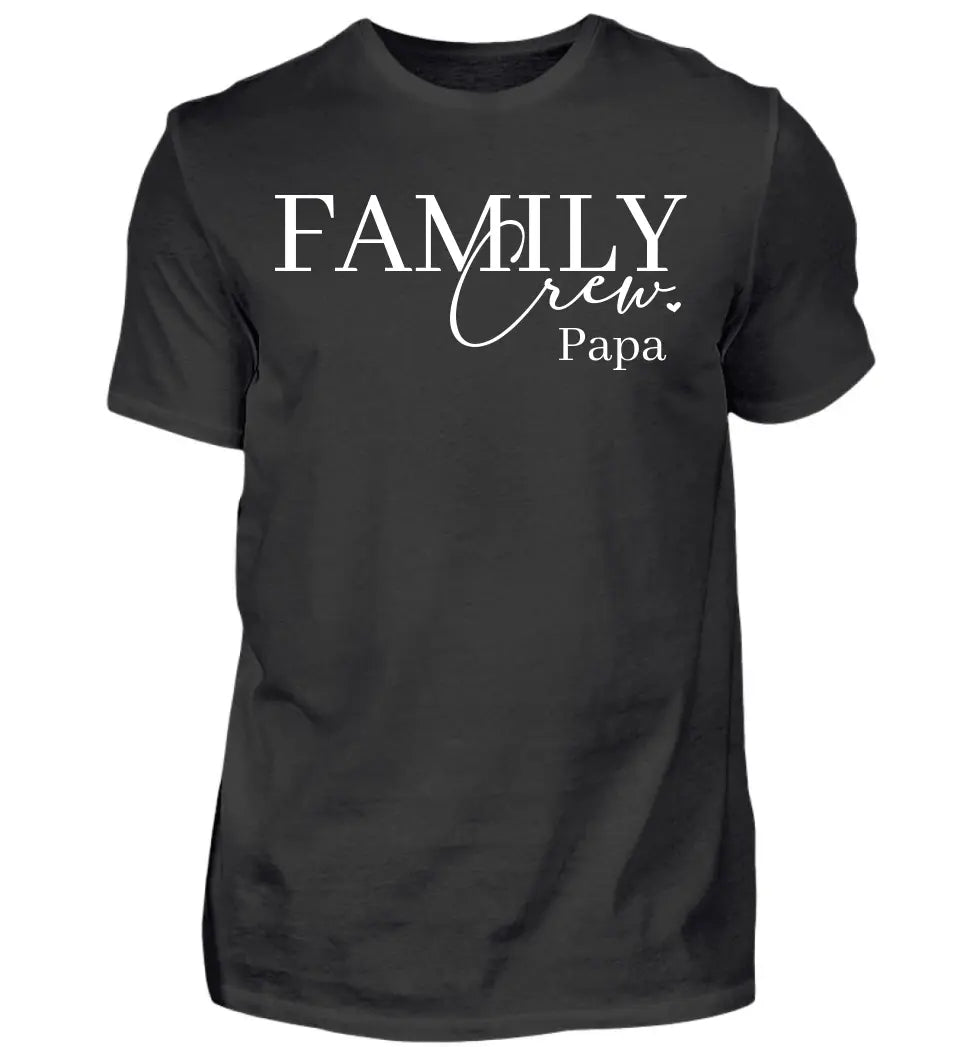 Family Crew T-Shirt für Papa personalisiert