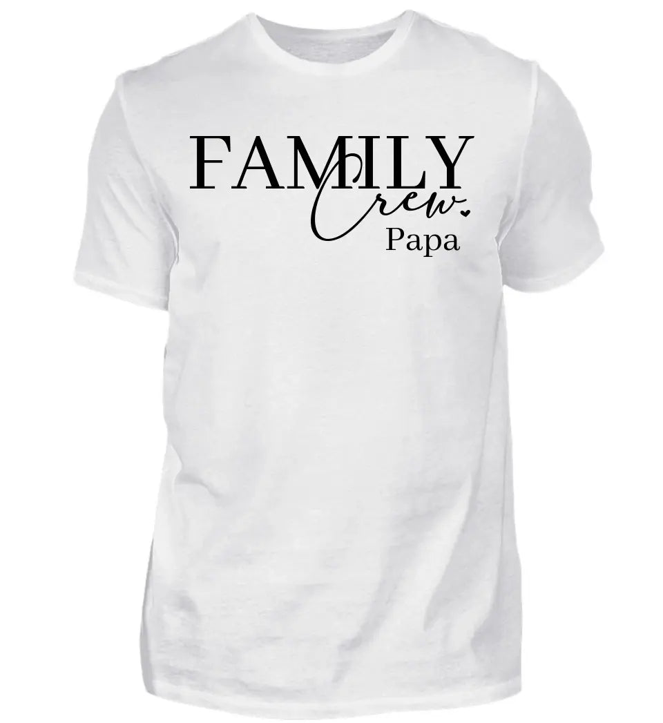 Family Crew T-Shirt für Papa personalisiert