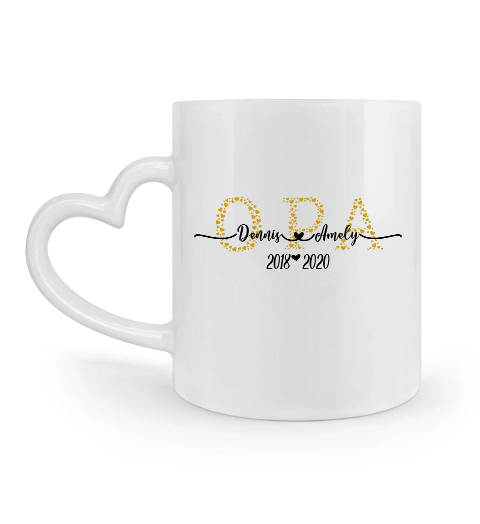 Opa & Oma Tasse Herzkollektion