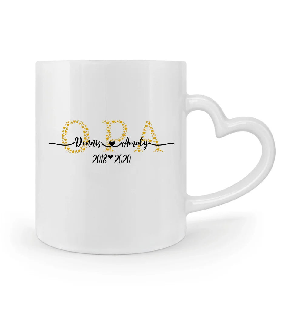 Opa & Oma Tasse Herzkollektion