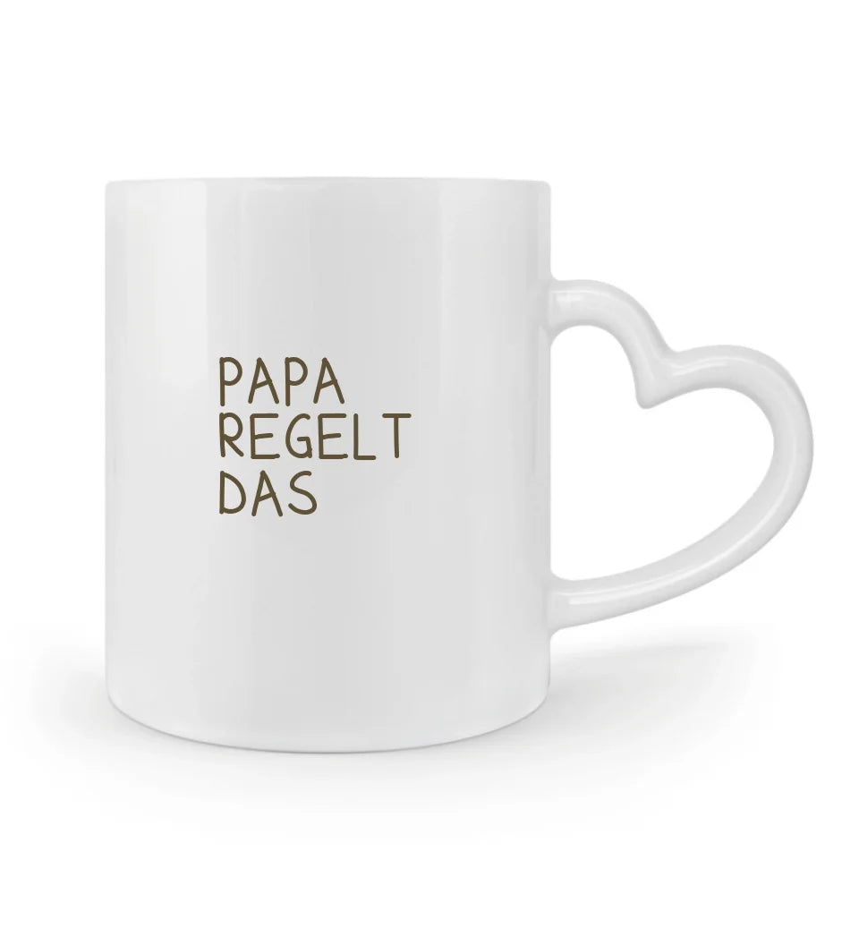 Papa regelt das Tasse