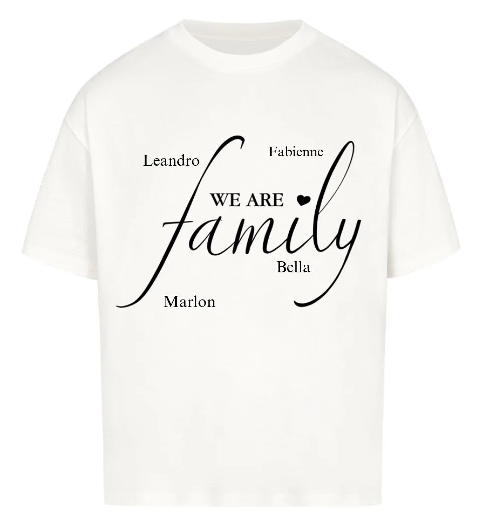 Family personalisiertes Premium Damen Shirt aus Biobaumwolle