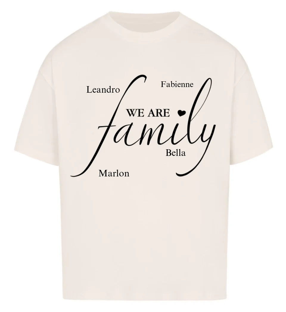 Family personalisiertes Premium Damen Shirt aus Biobaumwolle