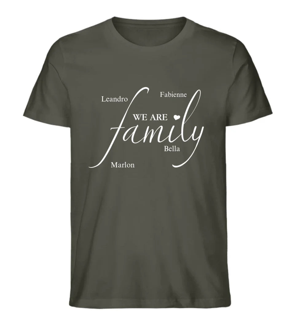 Family personalisiertes Premium Herren Shirt aus Biobaumwolle