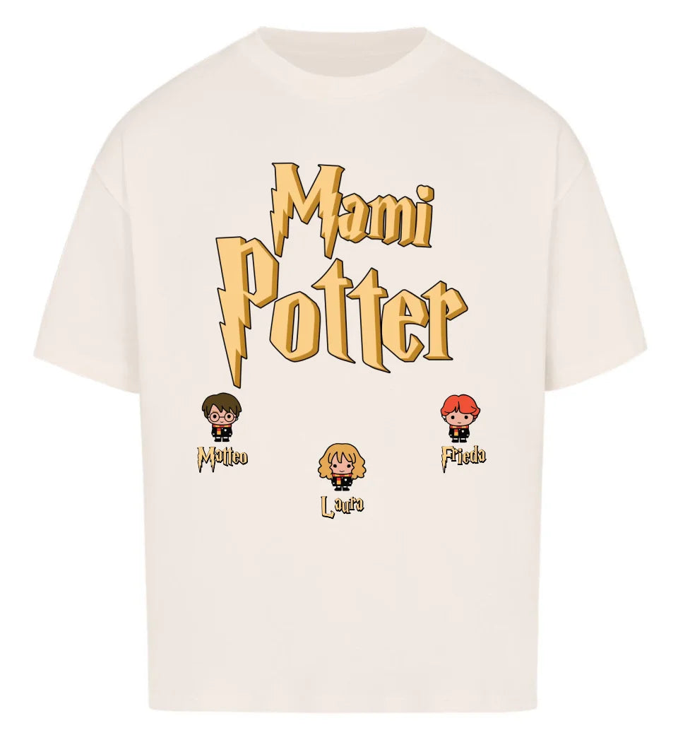 Mami Potter personalisiertes Damen Premium Shirt aus Biobaumwolle