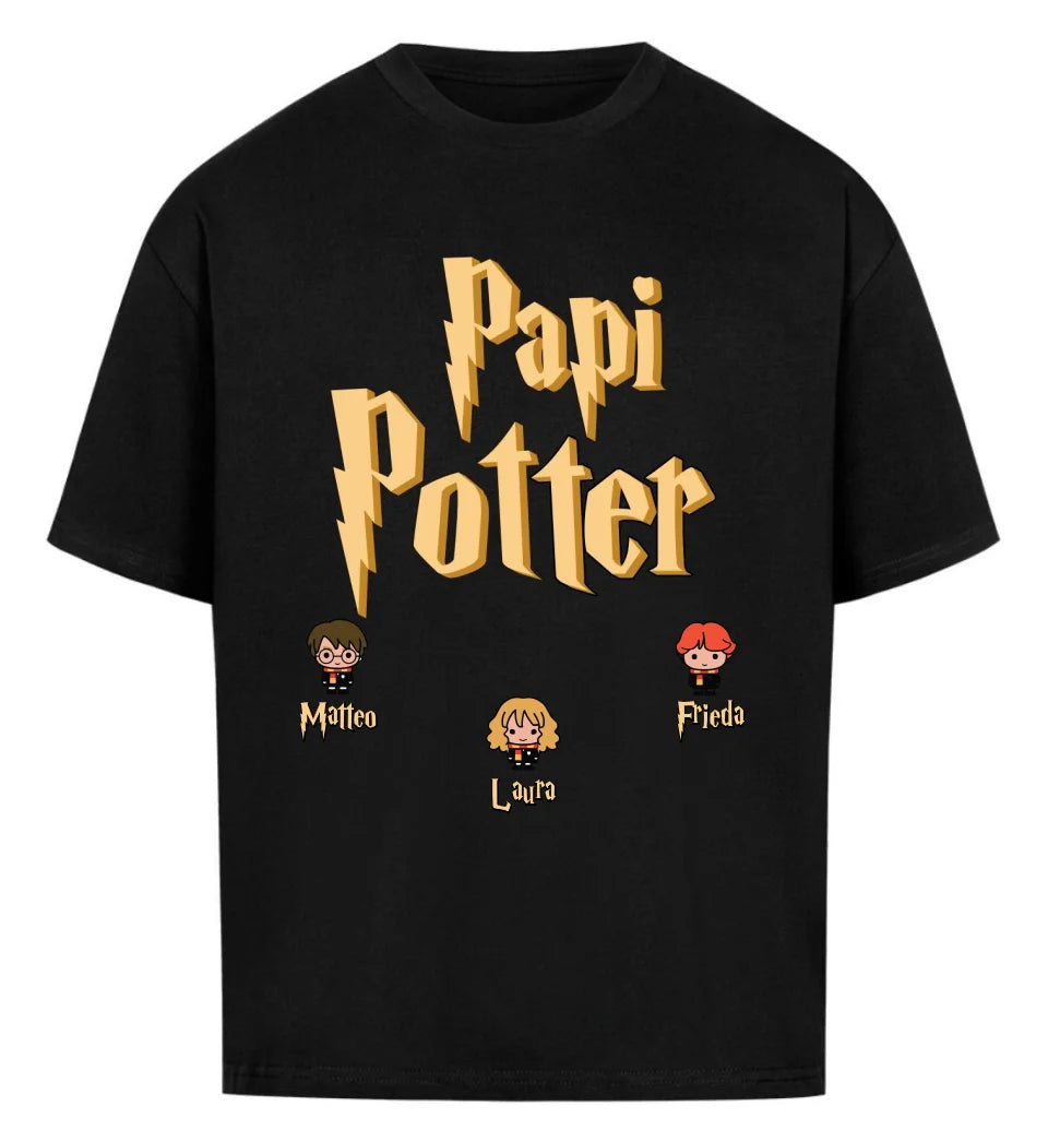 Papi Potter personalisiertes Premium Unisex Shirt aus Biobaumwolle