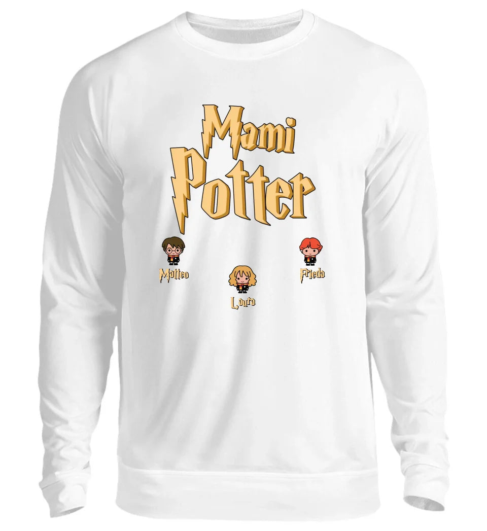 Mami Potter personalisiertes Premium Sweatshirt Pullover