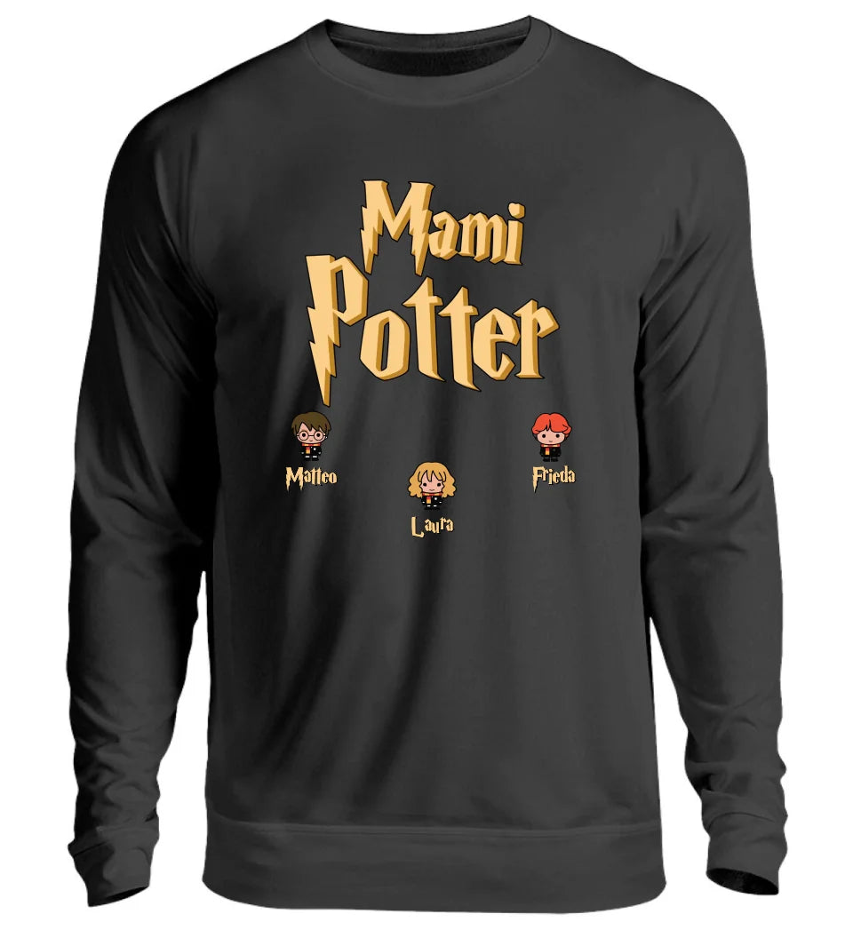 Mami Potter personalisiertes Premium Sweatshirt Pullover