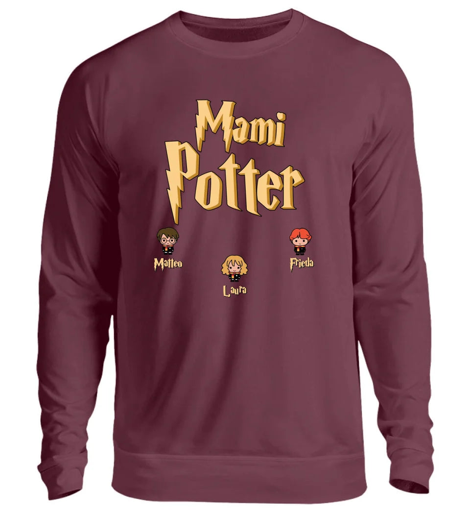 Mami Potter personalisiertes Premium Sweatshirt Pullover