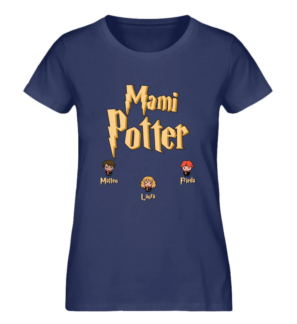 Mami Potter personalisiertes Damen Premium Shirt aus Biobaumwolle