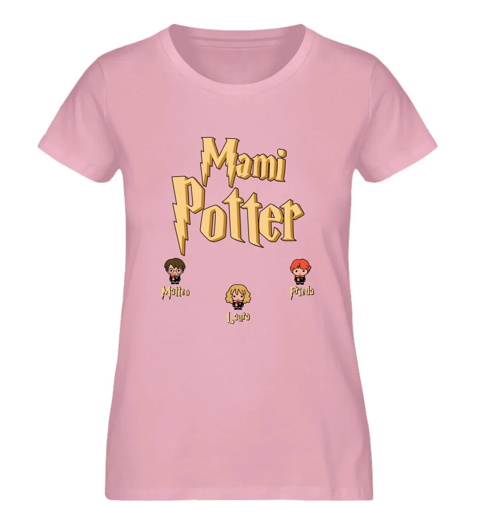 Mami Potter personalisiertes Damen Premium Shirt aus Biobaumwolle