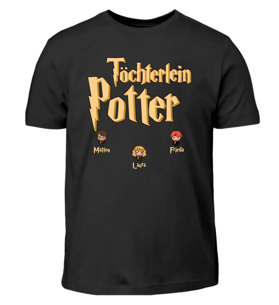 Töchterlein Potter personalisiertes Kinder T-Shirt