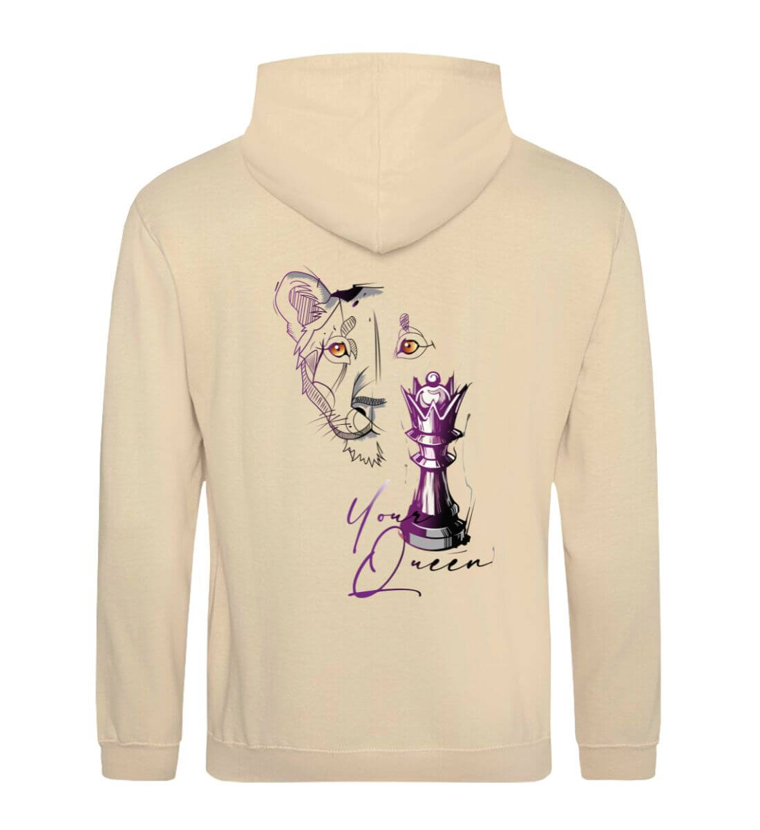 Your Queen Rückenmotiv - Damen Hoodie aus Biobaumwolle