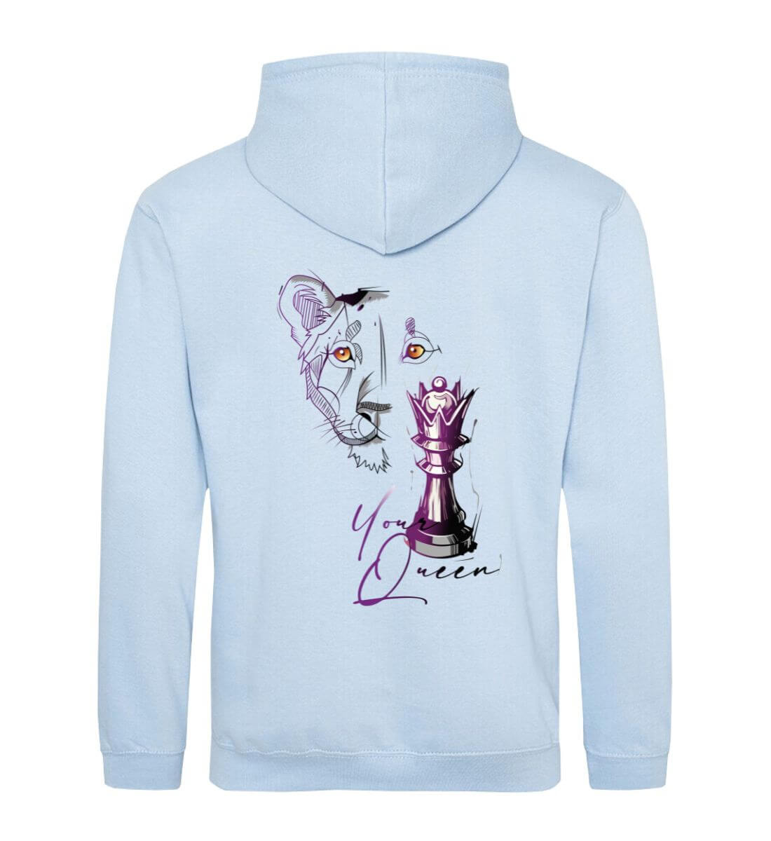 Your Queen Rückenmotiv - Damen Hoodie aus Biobaumwolle