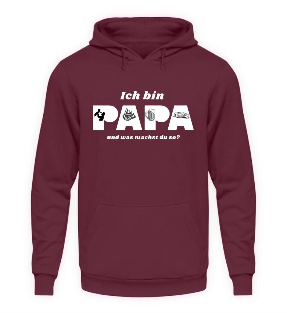 Ich bin Papa Hoodie - 4 Motive zur Auwahl