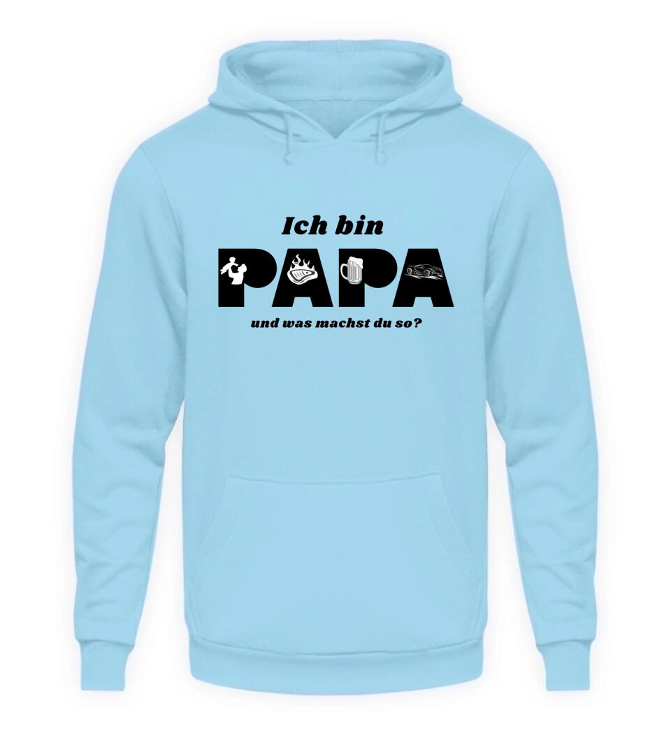 Ich bin Papa Hoodie - 4 Motive zur Auwahl