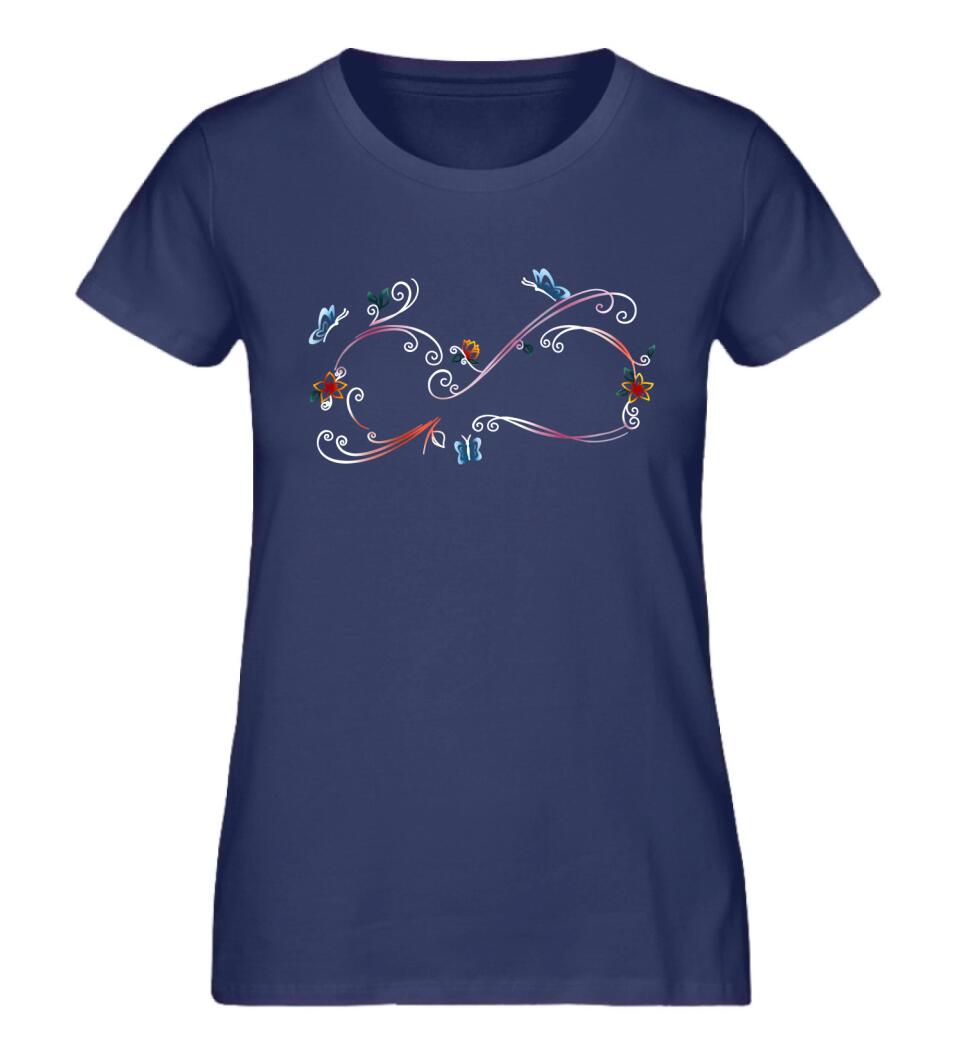 Infinity Love Premium Shirt aus Biobaumwolle personalisierbar