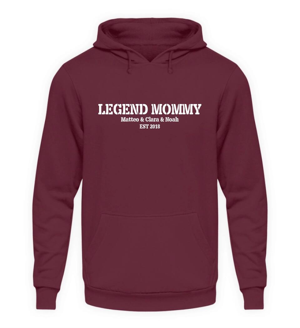 LEGEND MOMMY Hoodie personalisierbar