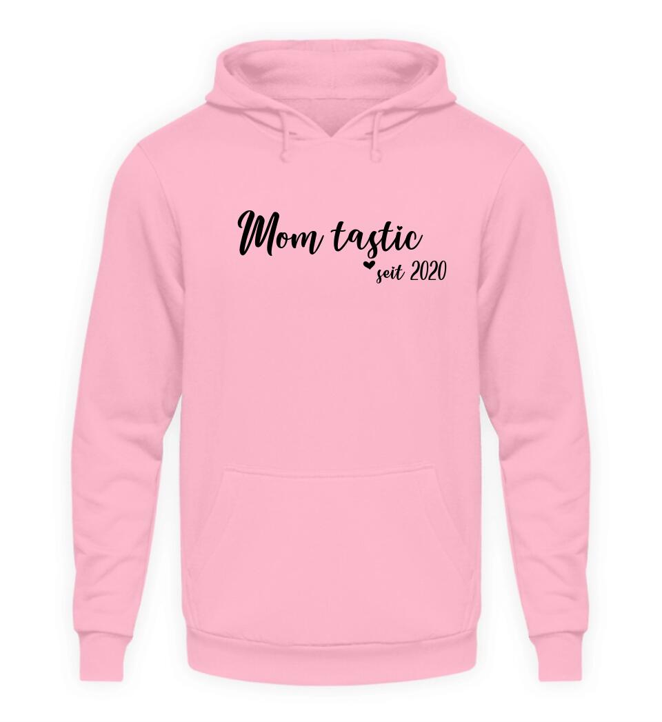 MOM Schreibschrift in Rosenfarben - Hoodie personalisierbar