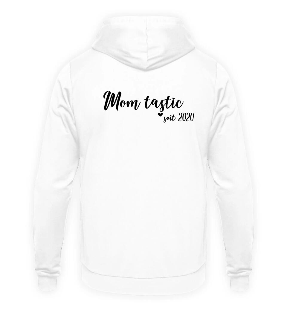 MOM Schreibschrift in Rosenfarben - Hoodie personalisierbar