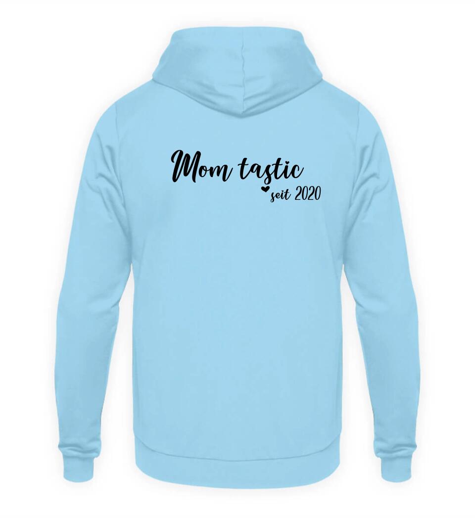 MOM Schreibschrift in Rosenfarben - Hoodie personalisierbar