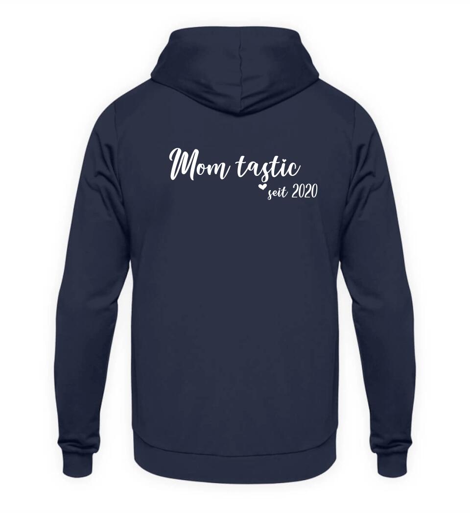 MOM Schreibschrift in Rosenfarben - Hoodie personalisierbar