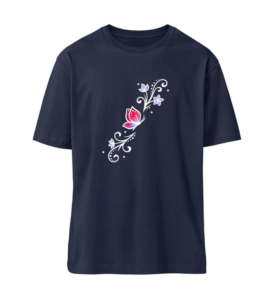 Schmetterling Tattoo Motiv Premium Shirt aus Biobaumwolle personalisierbar