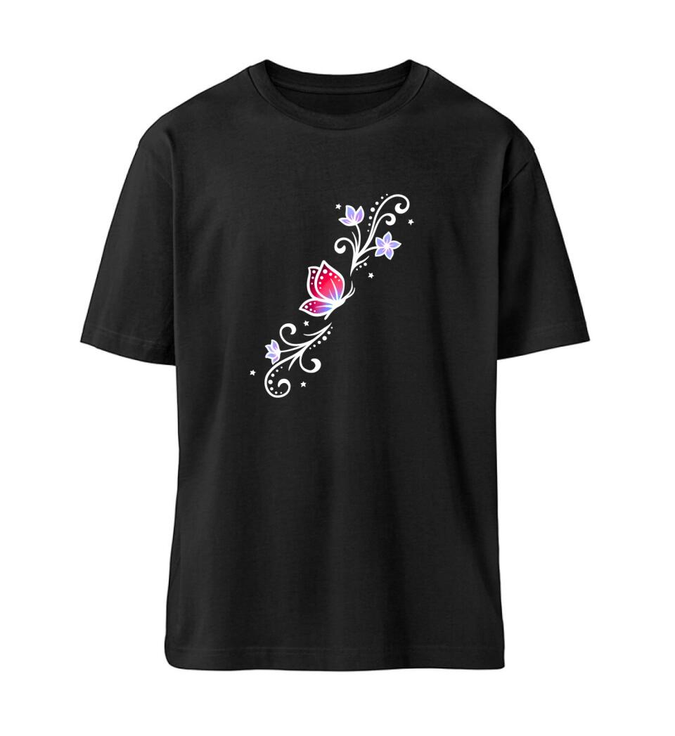 Schmetterling Tattoo Motiv Premium Shirt aus Biobaumwolle personalisierbar