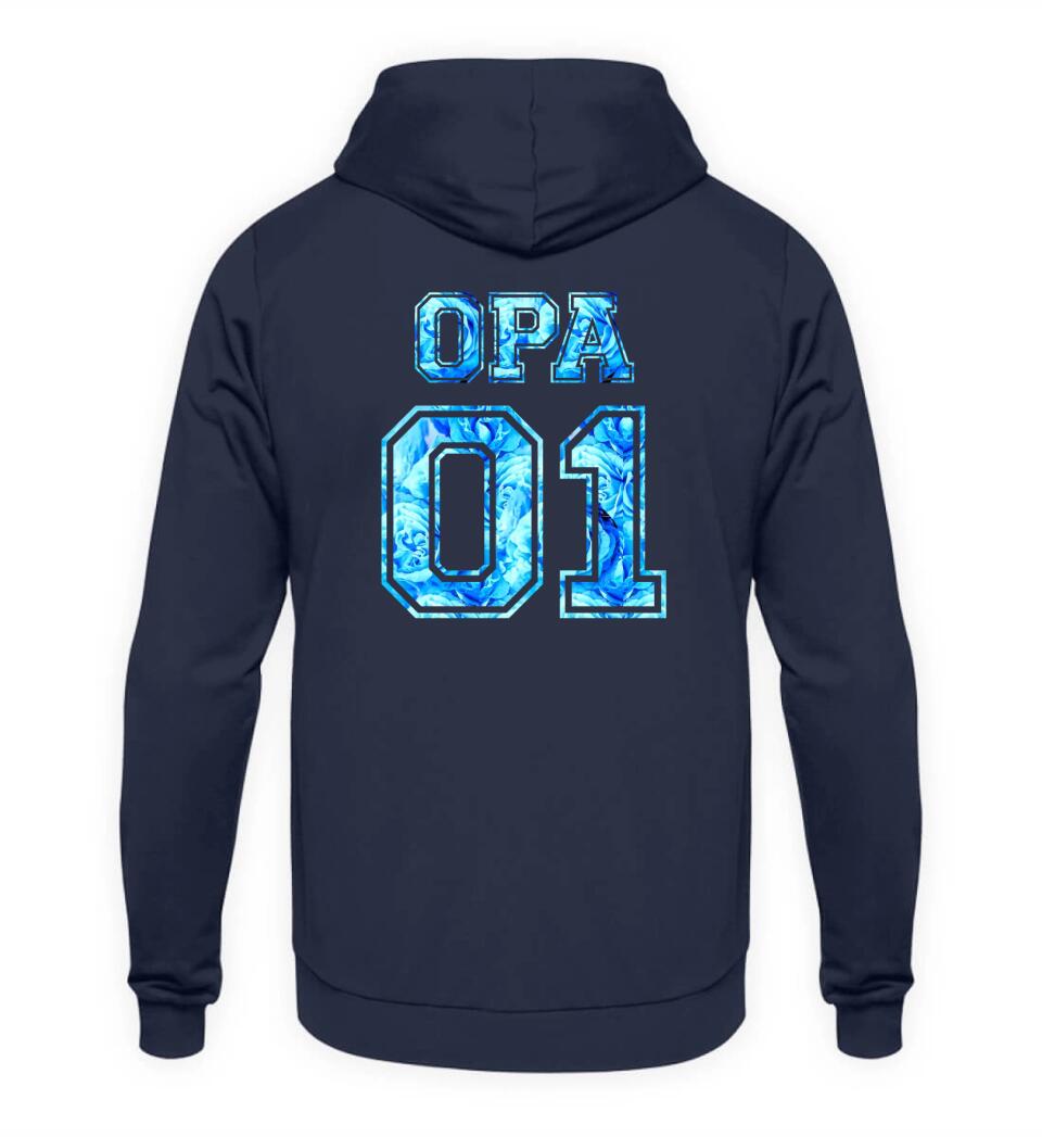 OPA 01 Personalisierbar - PREMIUM Hoodie aus Biobaumwolle