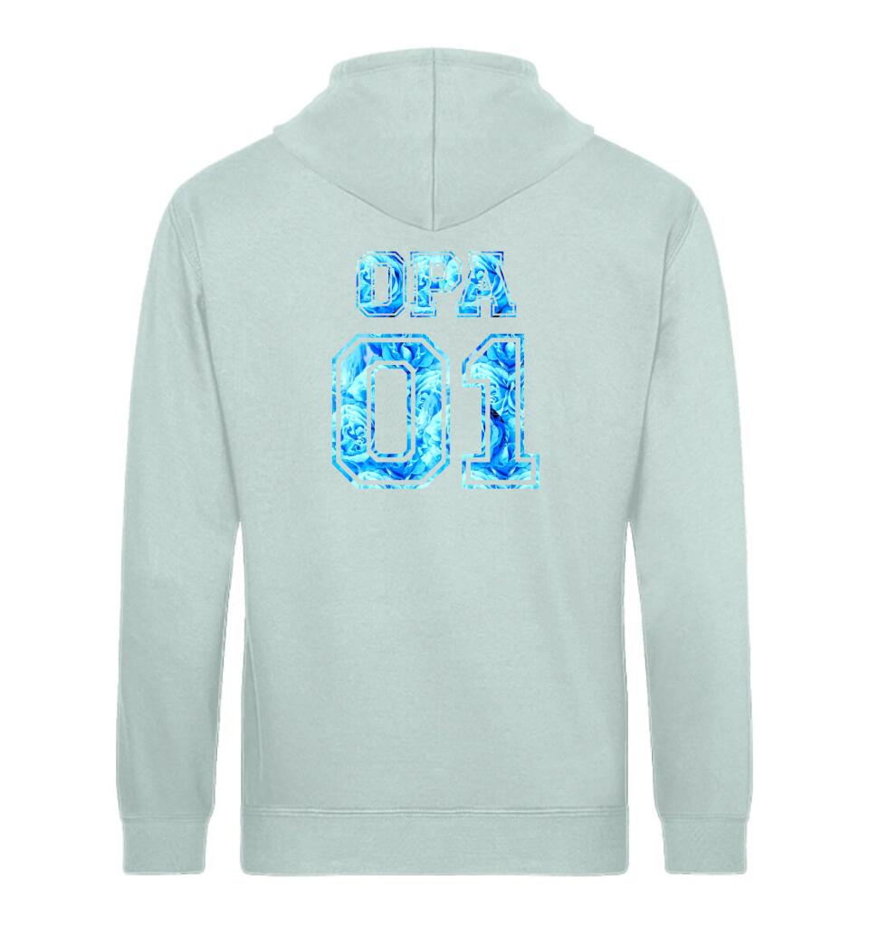 OPA 01 Personalisierbar - PREMIUM Hoodie aus Biobaumwolle