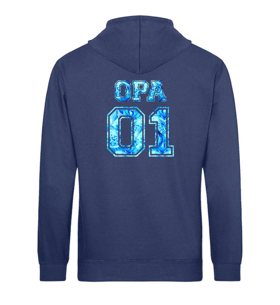 OPA 01 Personalisierbar - PREMIUM Hoodie aus Biobaumwolle