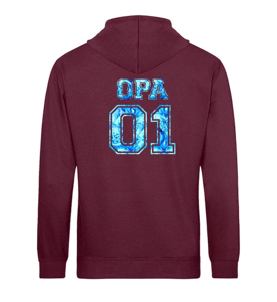 OPA 01 Personalisierbar - PREMIUM Hoodie aus Biobaumwolle