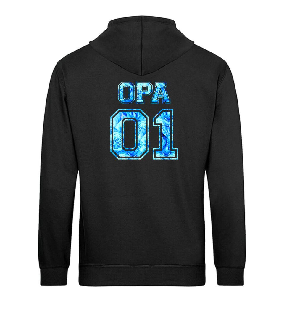 OPA 01 Personalisierbar - PREMIUM Hoodie aus Biobaumwolle