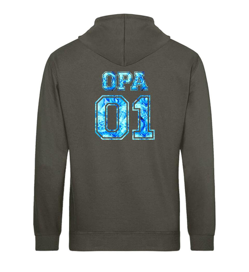 OMA 01 Personalisierbar - PREMIUM Hoodie aus Biobaumwolle