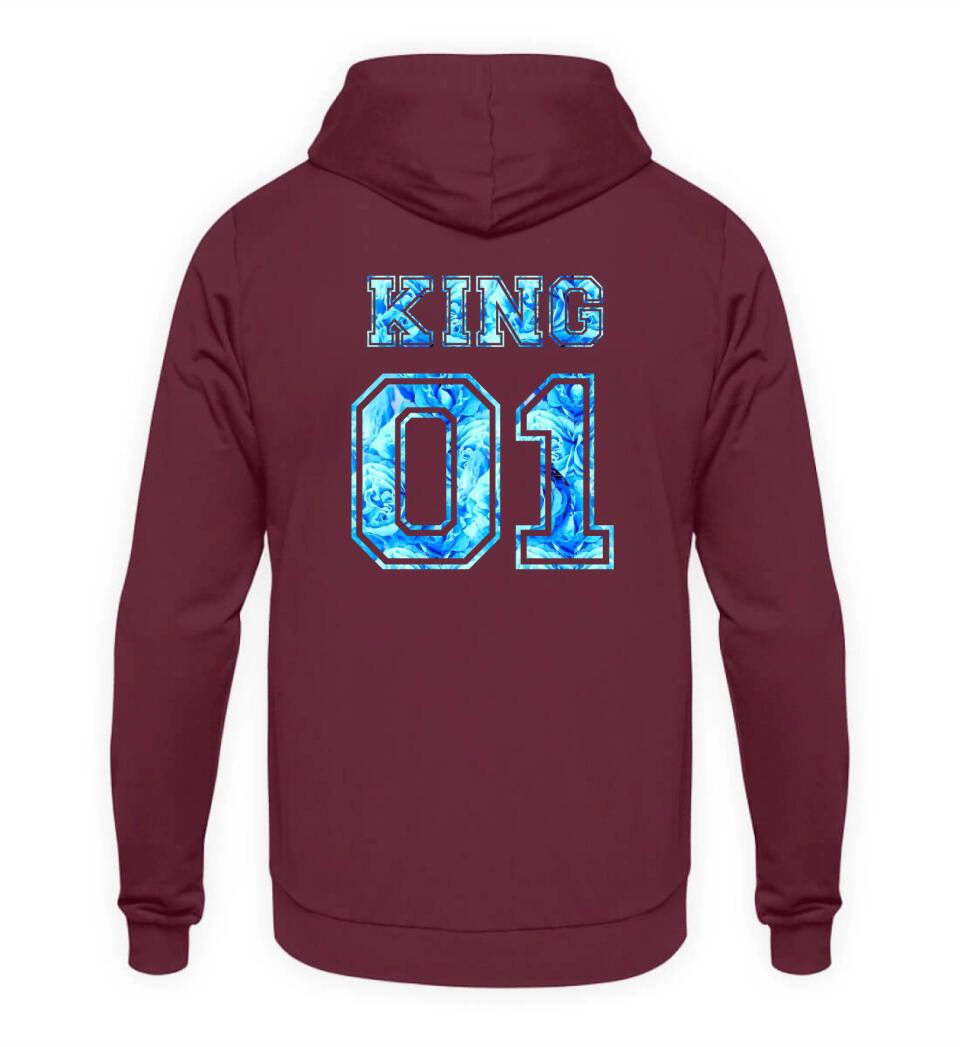 QUEEN 01 Personalisierbar - PREMIUM Hoodie aus Biobaumwolle