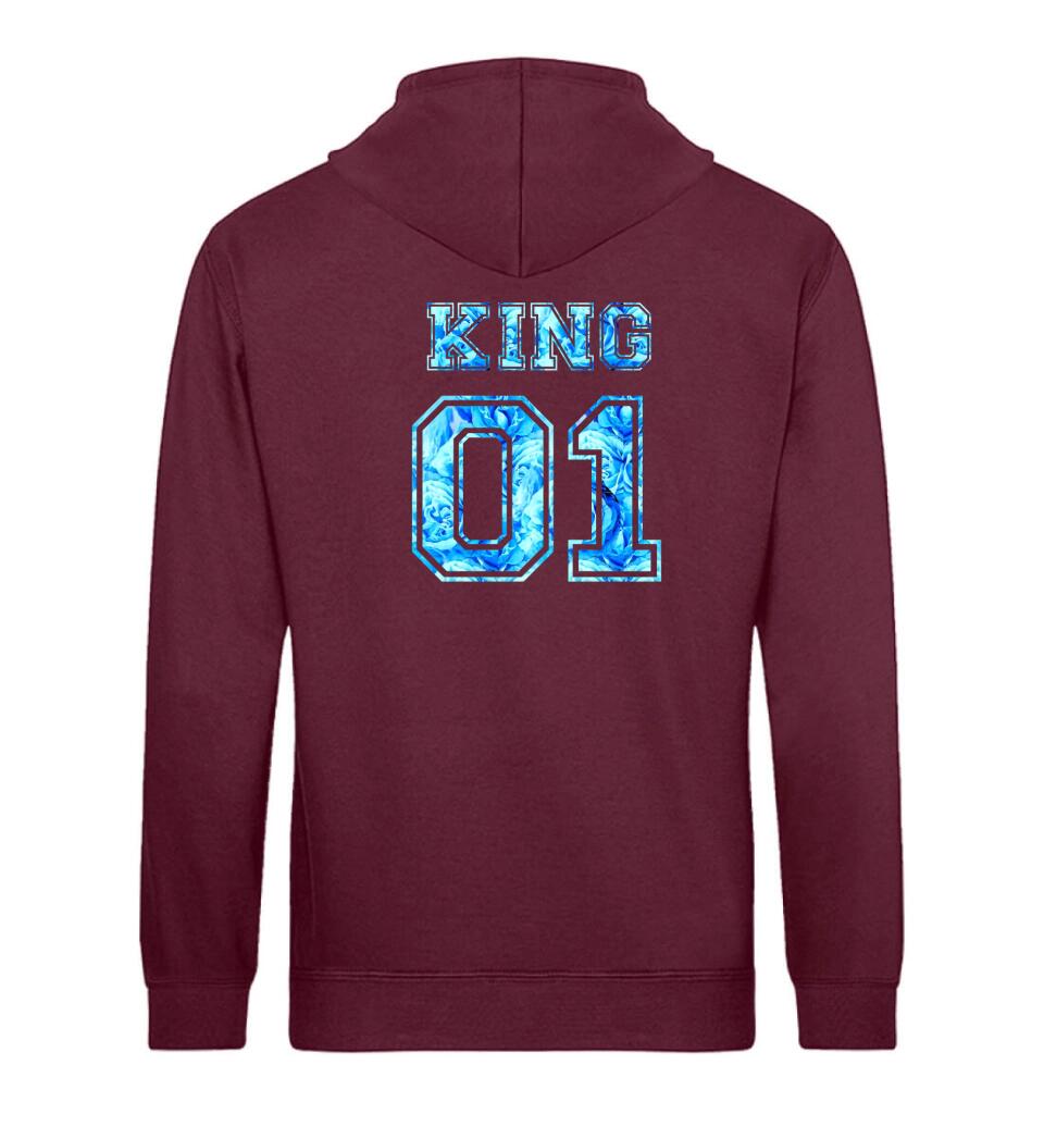 QUEEN 01 Personalisierbar - PREMIUM Hoodie aus Biobaumwolle