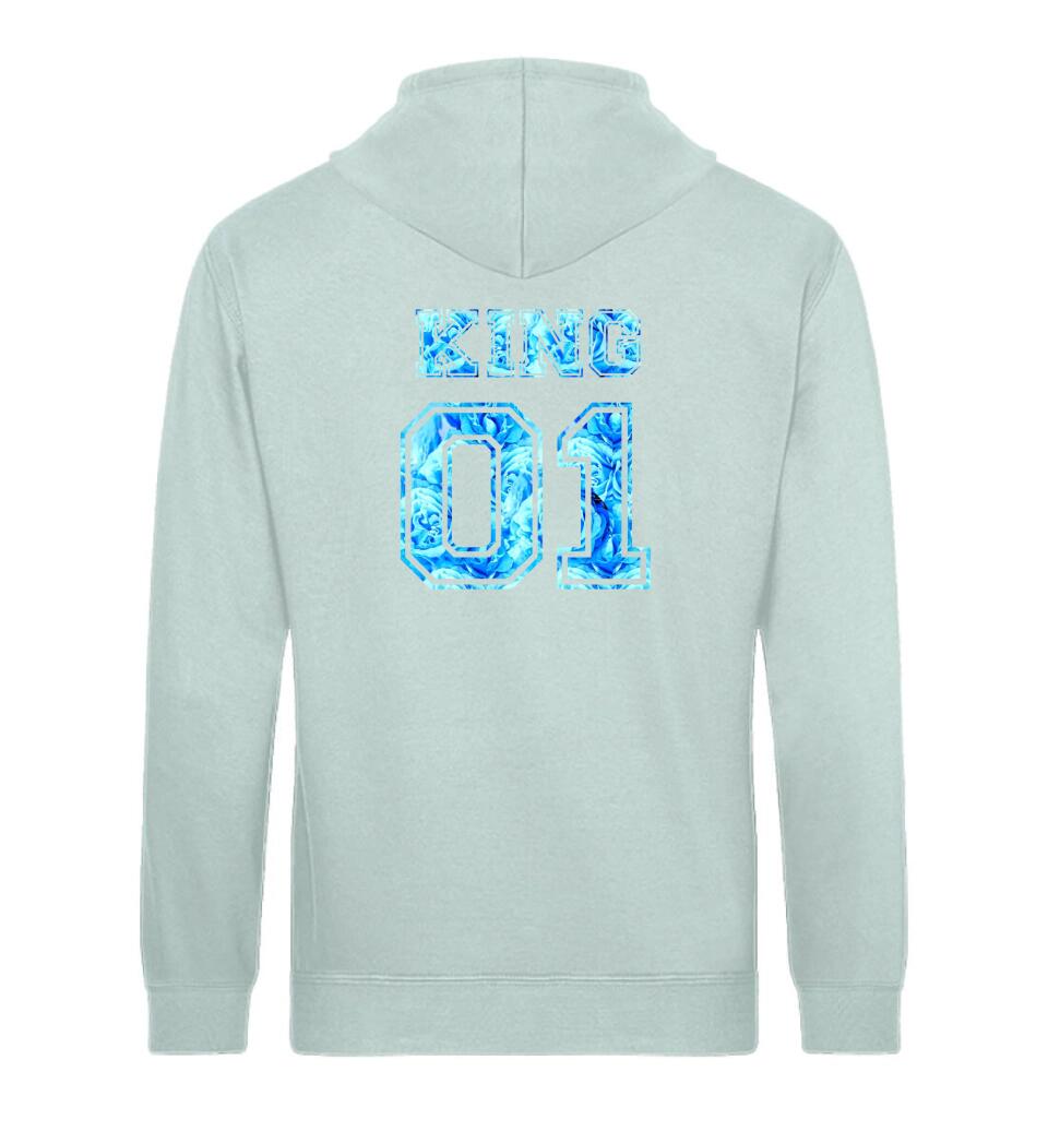 QUEEN 01 Personalisierbar - PREMIUM Hoodie aus Biobaumwolle