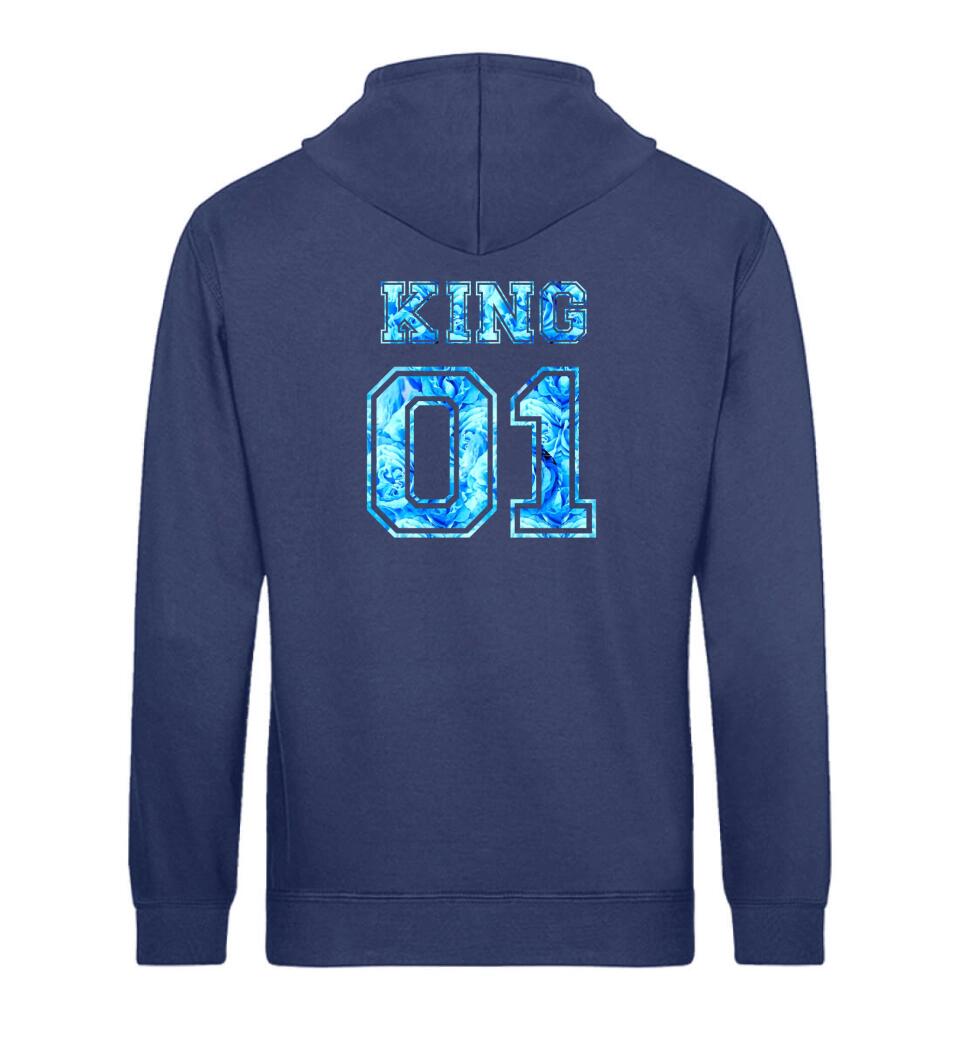 QUEEN 01 Personalisierbar - PREMIUM Hoodie aus Biobaumwolle