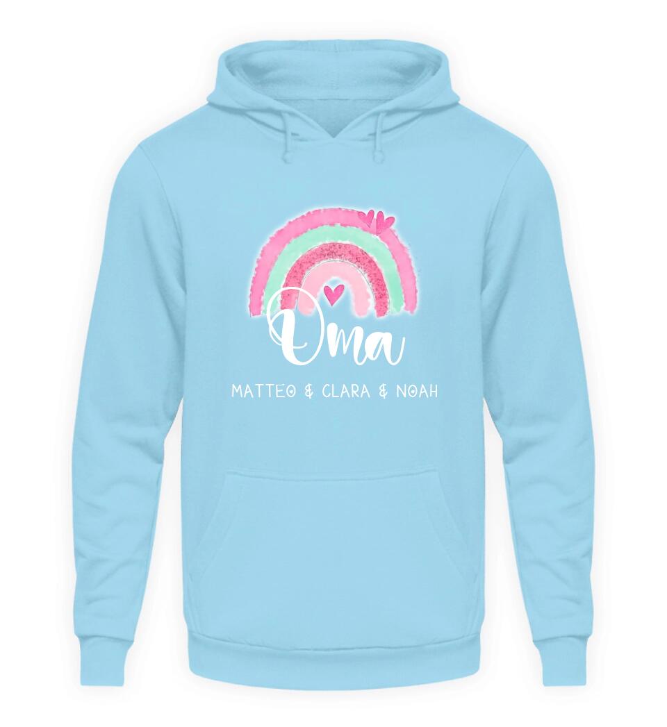 Regenbogen Hoodie Personalisierbar