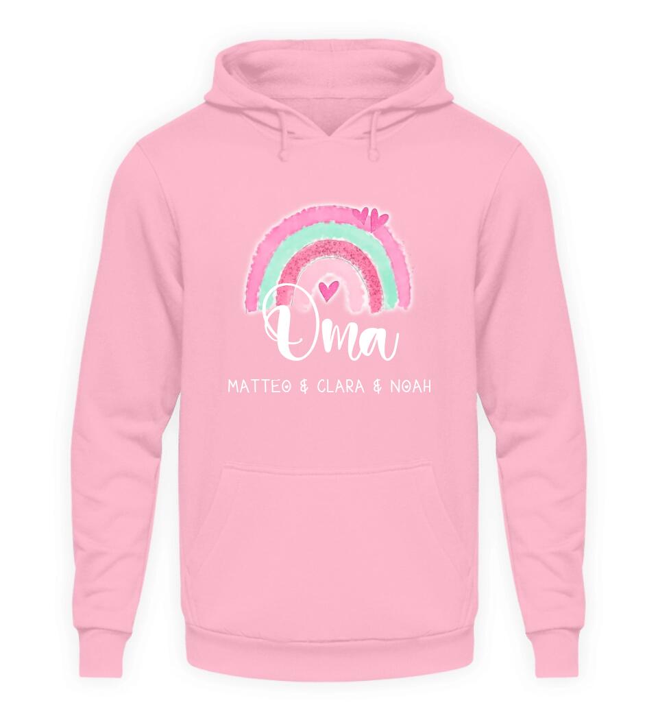 Regenbogen Hoodie Personalisierbar