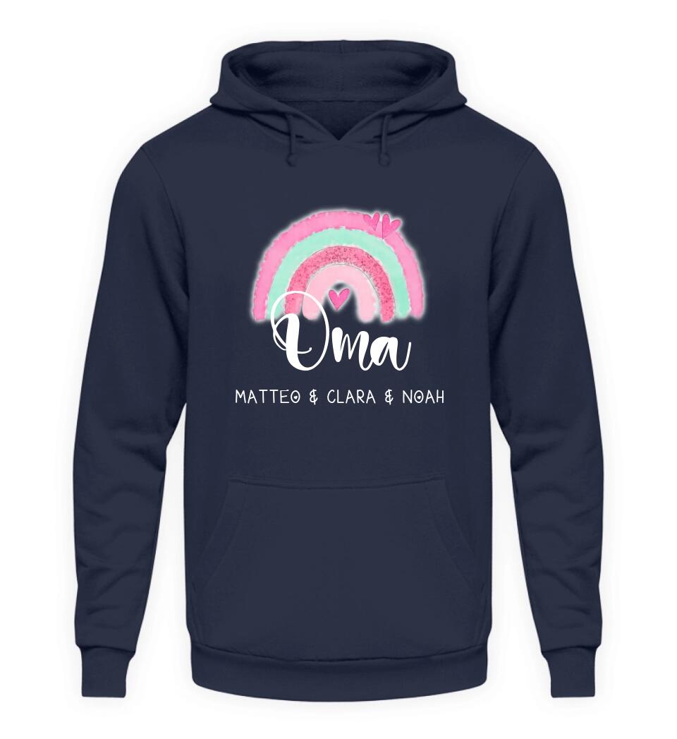 Regenbogen Hoodie Personalisierbar