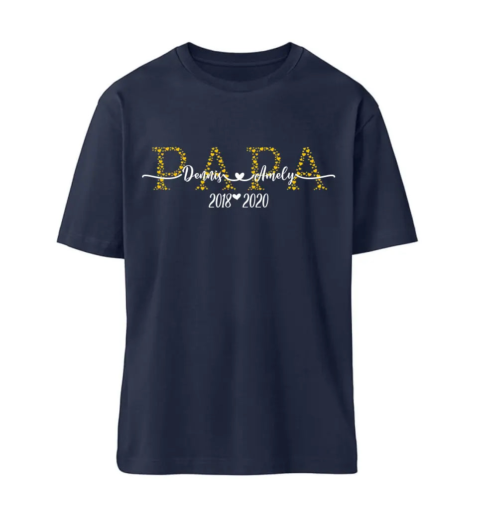 Papa Premium T-Shirt Herzkollektion