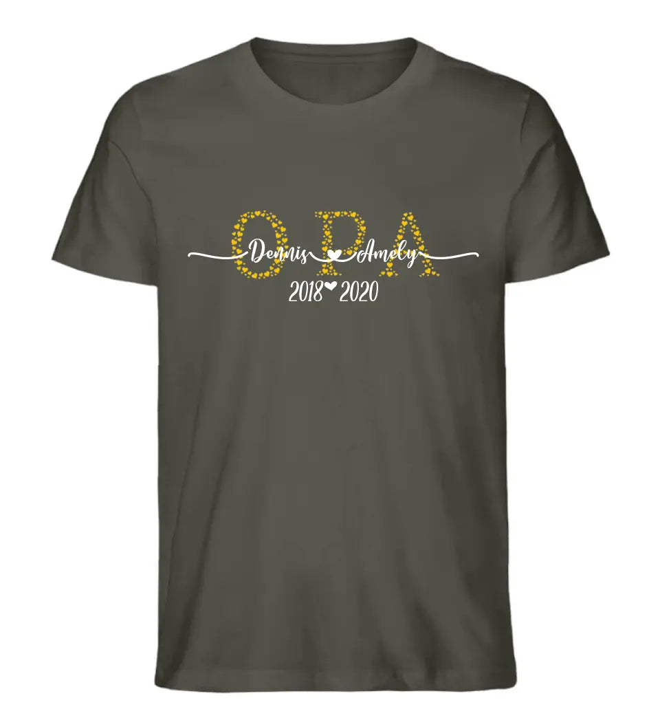 Opa Premium T-Shirt Herzkollektion