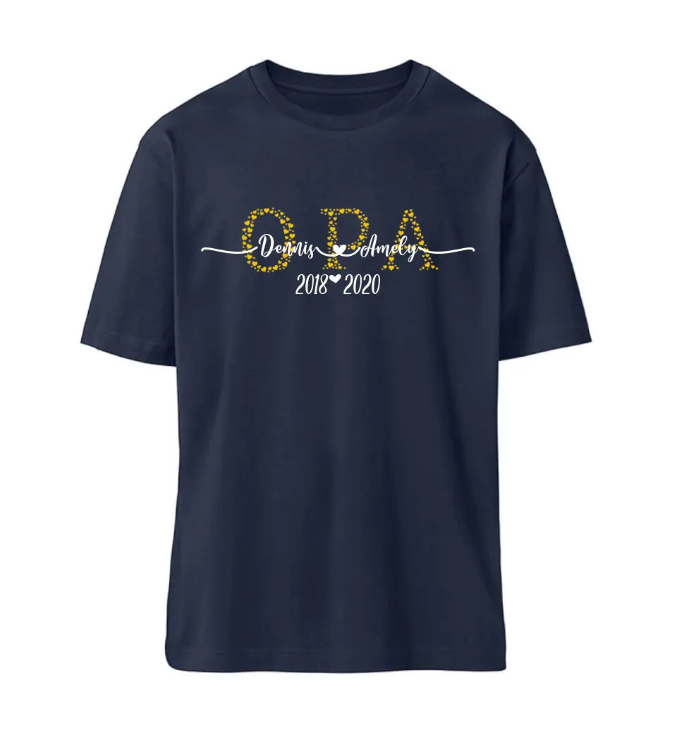 Opa Premium T-Shirt Herzkollektion