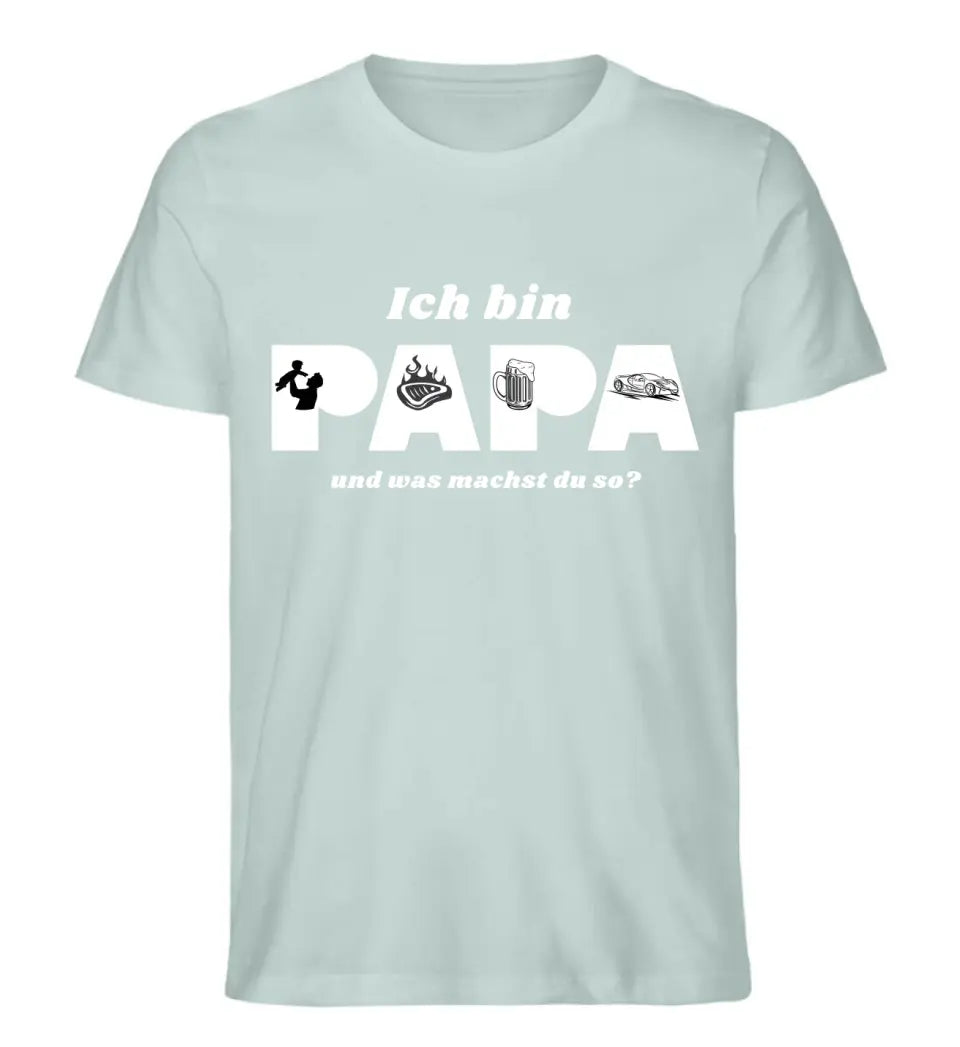 Ich bin Papa Premium Shirt aus Biobaumwolle