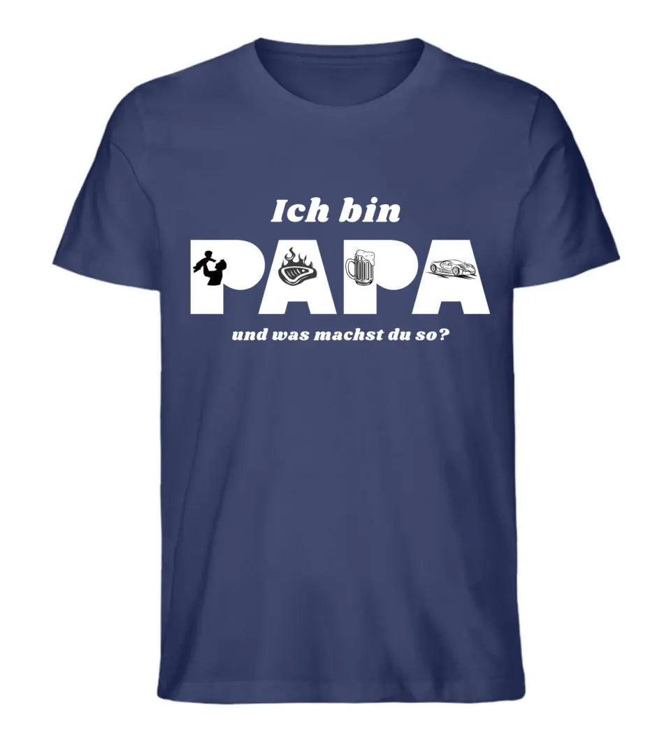 Ich bin Papa Premium Shirt aus Biobaumwolle