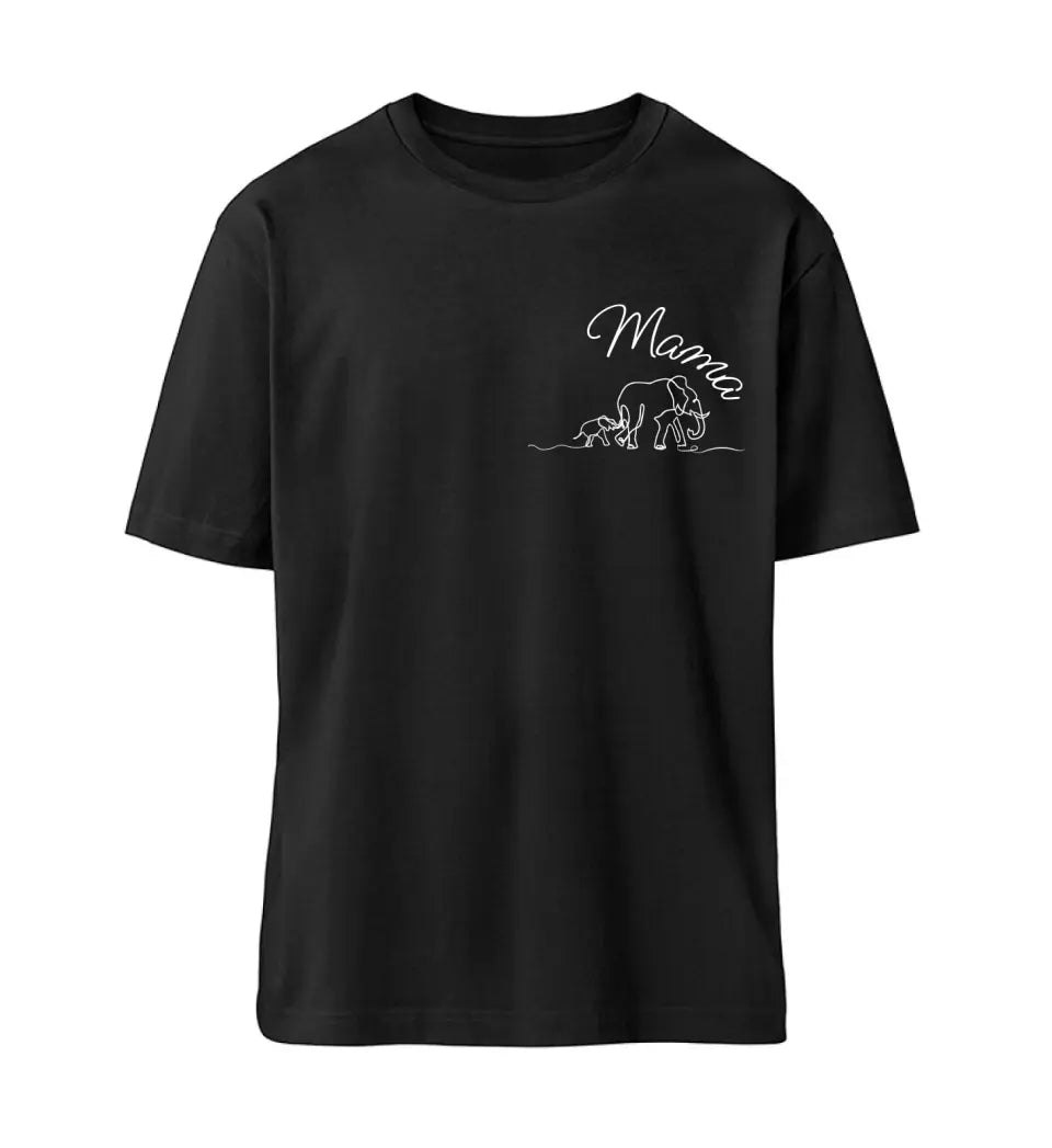 Mama Elefantenbaby Lineart Premium T-Shirt aus Biobaumwolle - wähle aus 11 Motiven