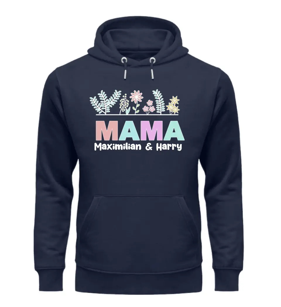 Mama mit Blumen Hoodie